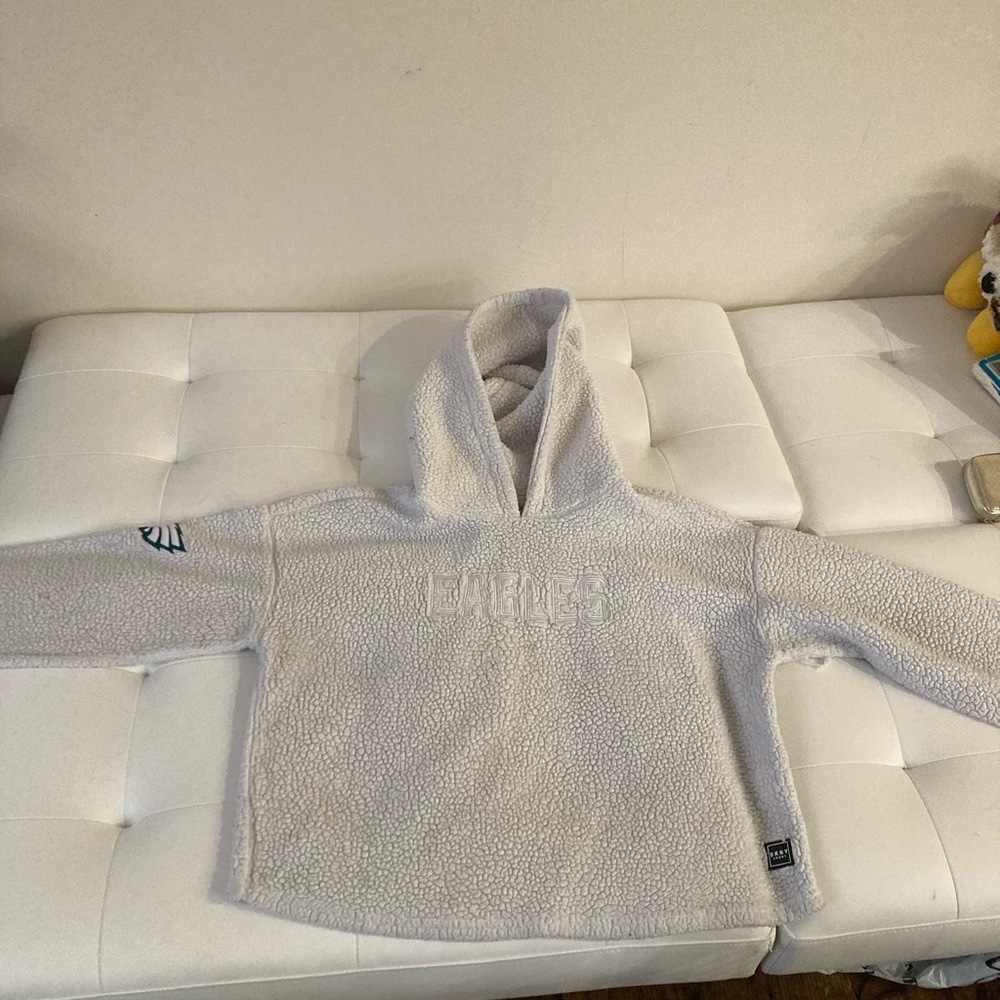 Eagles dkny  White Hoodie Sweatshirt